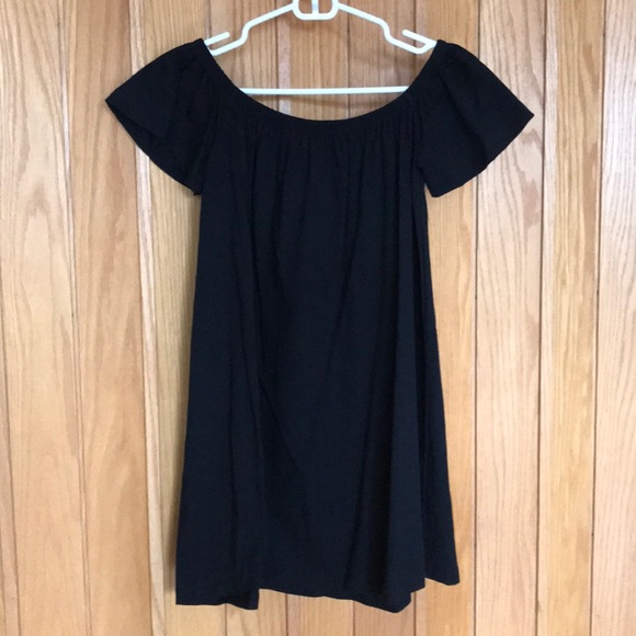 ASOS Off-the-Shoulder Black Dress - Picture 1 of 1